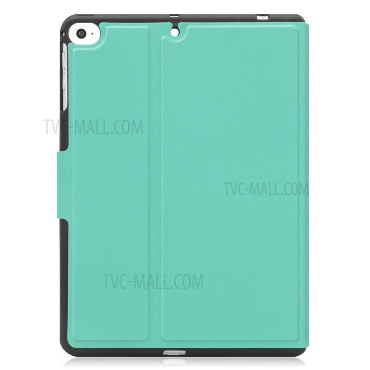 PU Leather Stand Tablet Protective Cover with Pen Slot for Apple iPad Mini (2019) 7.9 inch/Mini 4 - Cyan-2