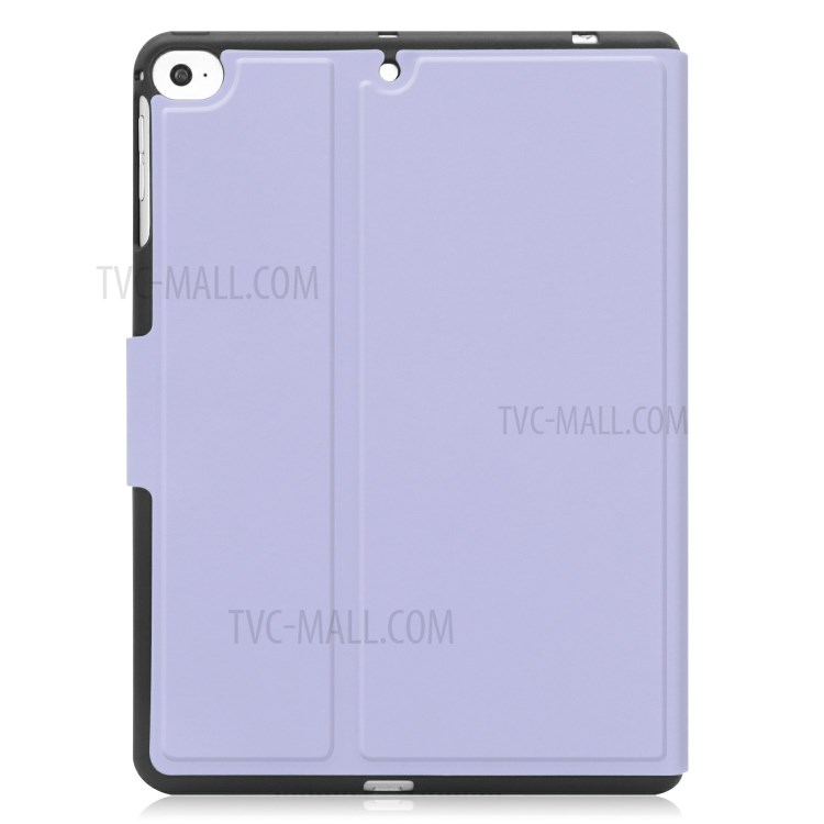 PU Leather Stand Pablest Cover с Слотом Для Ручки Для Apple Ipad Mini (2019) 7,9 Дюйма/мини -4 - Пурпурный-2