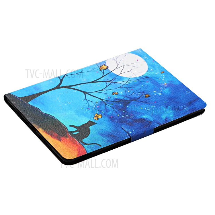 Pattern Printing Card Slots Stand Flip Leather Protective Cover for iPad Pro 11-inch (2020)/(2018) - Tree and Cat-4