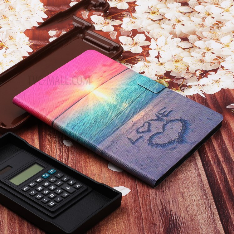 Pattern Printing Card Slots Stand Flip Leather Protective Cover for iPad Pro 11-inch (2020)/(2018) - Seaside Love-8