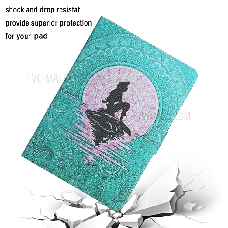 Pattern Printing Card Slots Stand Flip Leather Protective Cover for iPad Pro 11-inch (2020)/(2018) - Girl-5