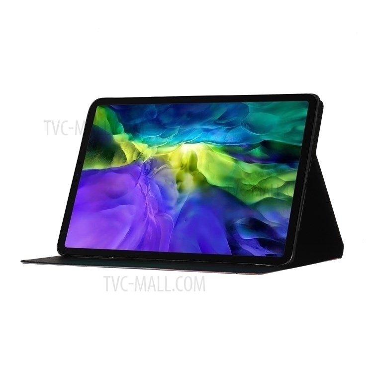 Pattern Printing Card Slots Stand Flip Leather Protective Cover for iPad Pro 11-inch (2020)/(2018) - Girl-6