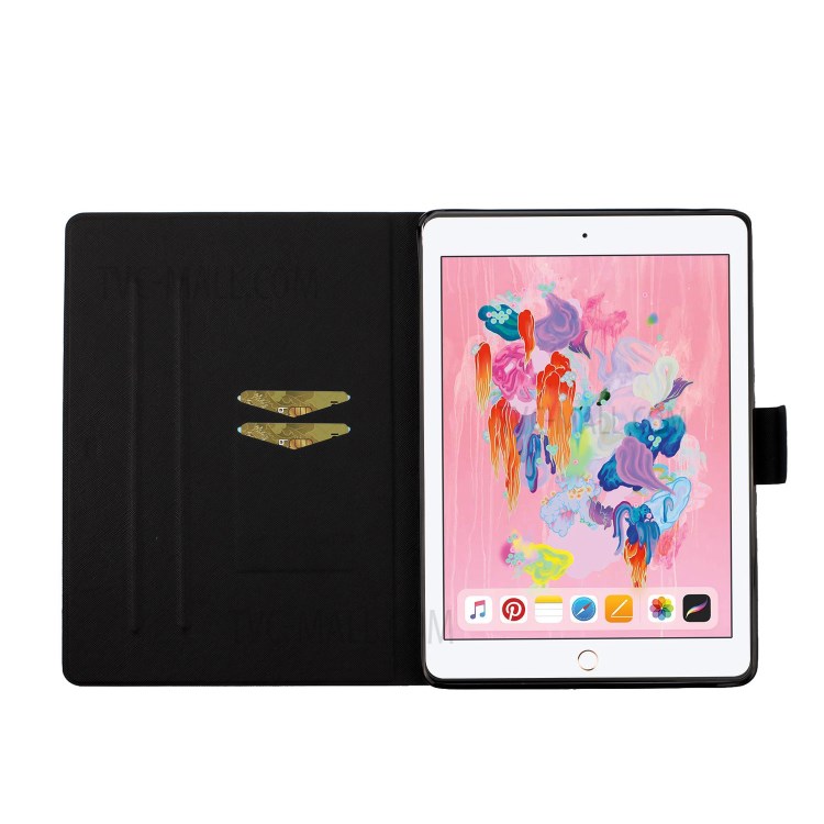 Impression De Motif Avec Étui En Cuir Pour Cartes Pour IPad Air (2013) / IPad Air 2 / IPad 9,7 Pouces (2017) / (2018) - L'AMOUR-7