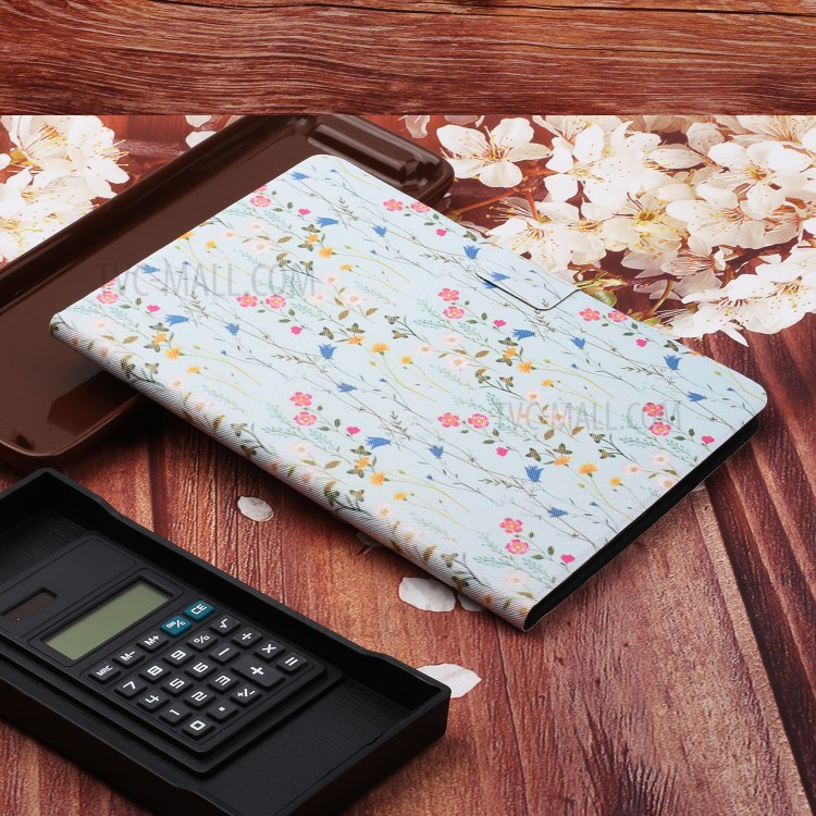 Flower Pattern Printing Card Holder Stand Leather Case for Apple iPad Pro 11-inch (2020)/(2018) - Floret-8
