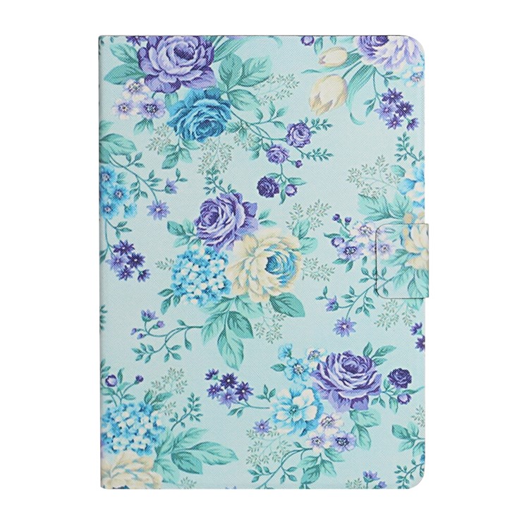 Flower Pattern Printing Card Holder Stand Tablet Cover Case for iPad 10.2 (2019)/Pro 10.5-inch (2017)/Air 10.5 inch (2019) - Vivid Flower-2