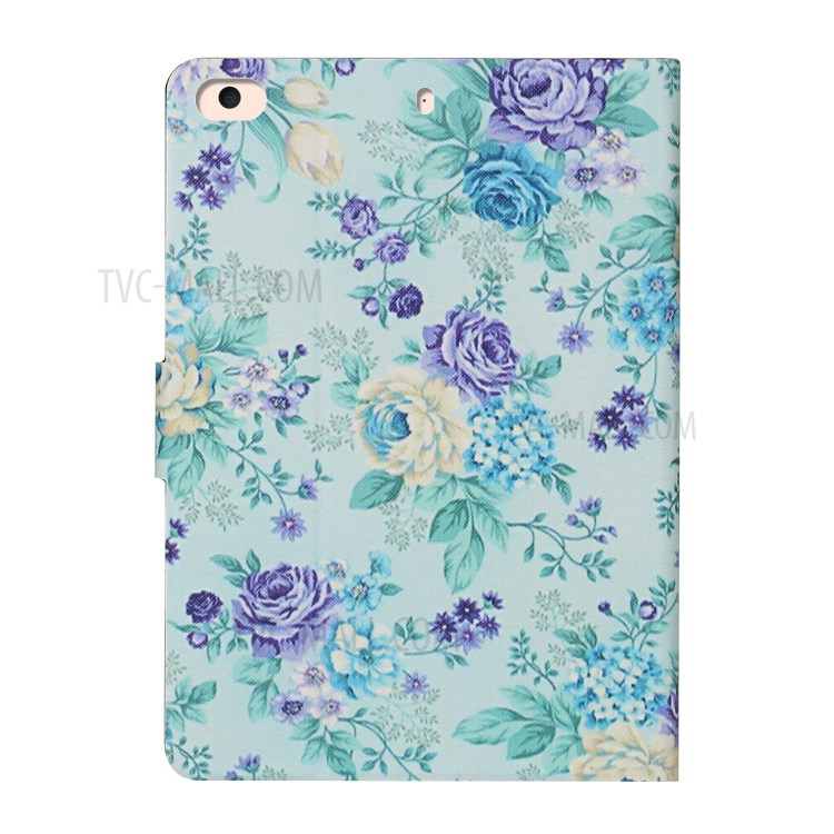 Flower Pattern Printing Card Holder Stand Tablet Shell for iPad mini (2019) 7.9 inch/4/3/2/1 - Vivid Flower-3