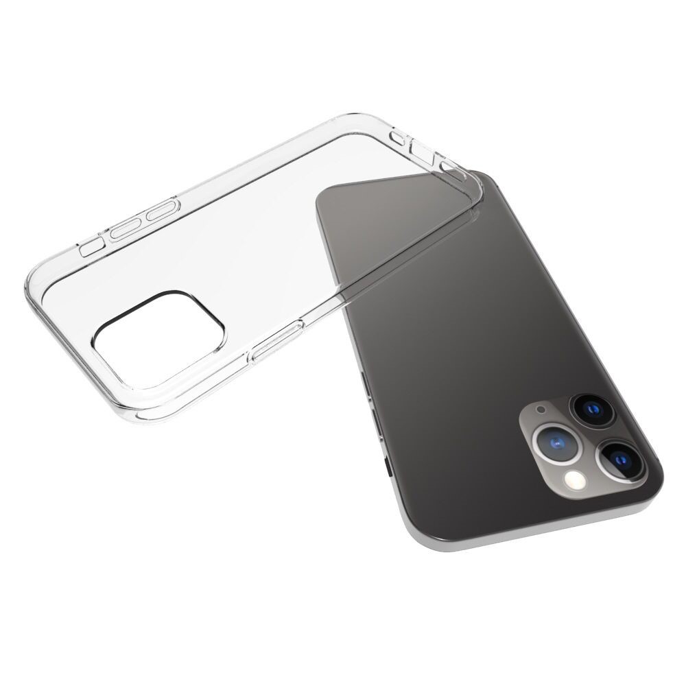 TPU Transparente TPU Anti-fingerprint Telephone Para Iphone 12 Pro 6.1 Pulgadas