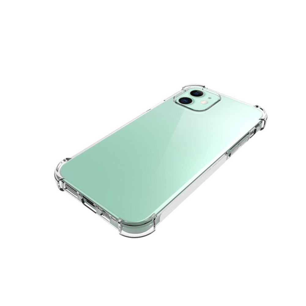 Caixa Esbelta Transparente de Cristal TPU Para Iphone 12/12 Pro 6,1 Polegadas, Cantos à Prova de Choques Anti-deslizamento de Proteção de Telefone-5