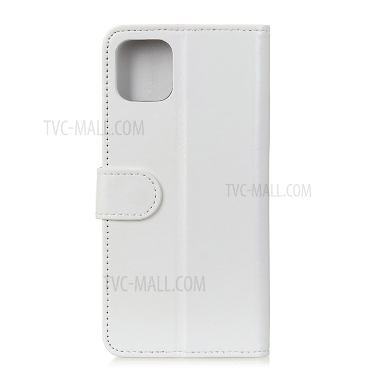 Crazy Horse Texture Leather Wallet Phone Shell for iPhone 12 Pro/12 Max 6.1 inch - White-3