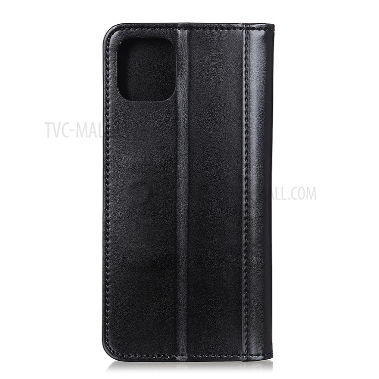 Auto-absorbed Split Leather Shell for iPhone 12 Pro 6.1 inch/12 Max 6.1 inch - Black-7