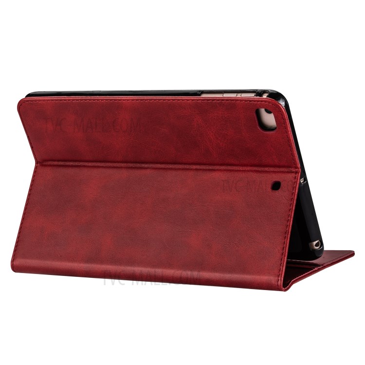 Zipper Pocket with Wallet Leather Tablet Protective Cover for iPad mini (2019) 7.9 inch/4/3/2/1 - Red-6
