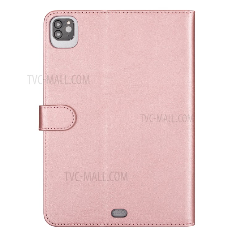 Zipper Pocket Leather Tablet Cover for iPad Pro 12.9-inch (2020)/(2018) - Rose Gold-3