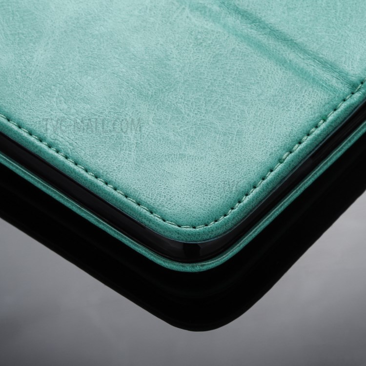 Tablette Cuir Support Porte-monnaie De Poche À Glissière Couvercle Du Boîtier De Protection Pour Ipad 10,2 (2019) / Ipad Air 10,5 Pouces (2019) - Vert-3