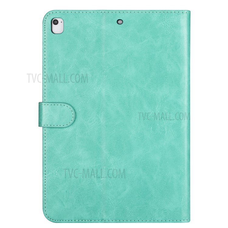 Tablette Cuir Support Porte-monnaie De Poche À Glissière Couvercle Du Boîtier De Protection Pour Ipad 10,2 (2019) / Ipad Air 10,5 Pouces (2019) - Vert-5