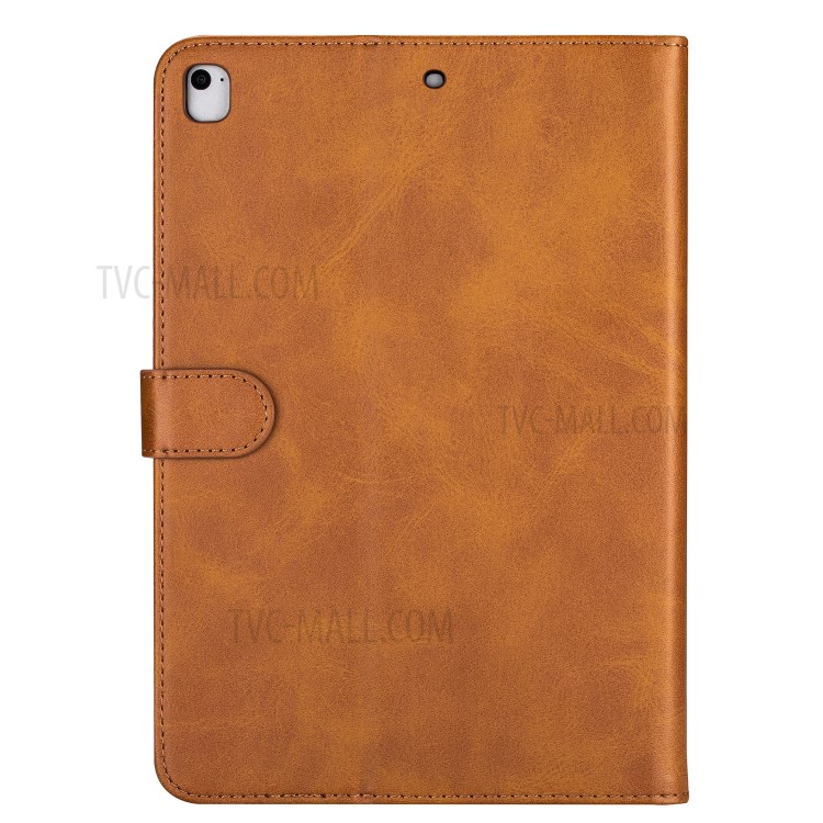 Zipper Pocket Wallet Stand Leather Tablet Protective Case Cover for iPad 10.2 (2019)/iPad Air 10.5-inch (2019) - Brown-2