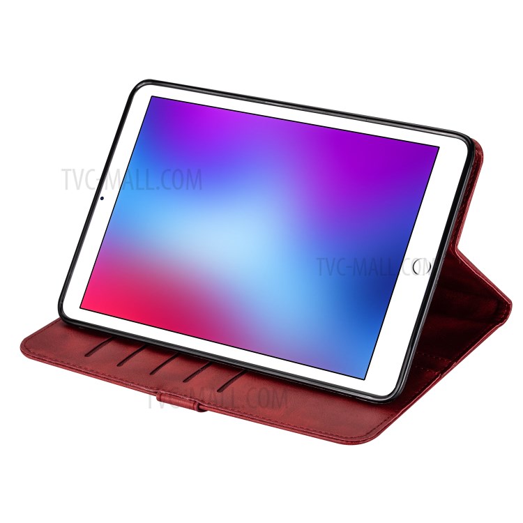 Zipper Pocket Wallet Stand Leather Tablet Protective Case Cover for iPad 10.2 (2019)/iPad Air 10.5-inch (2019) - Red-4