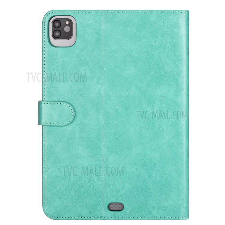 Zipper Pocket Wallet Stand Leather Tablet Protective Case Cover for iPad Pro 11-inch (2018)/iPad Pro 11-inch (2020) - Green-5