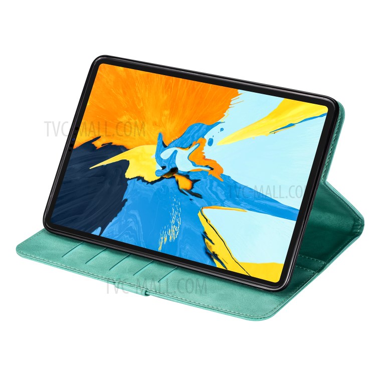 Zipper Pocket Wallet Stand Leather Tablet Protective Case Cover for iPad Pro 11-inch (2018)/iPad Pro 11-inch (2020) - Green-8