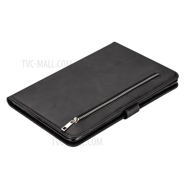 Zipper Pocket Leather Tablet Stylish Cover for iPad Air 2/(2013)/iPad 9.7-inch (2017)/(2018) - Black-7