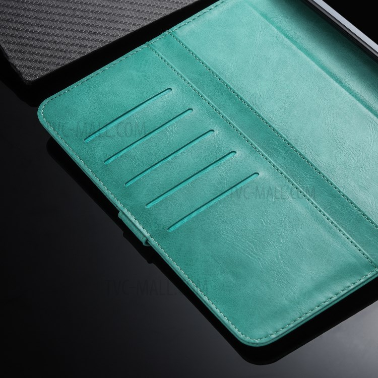 Zipper Pocket Wallet Stand Leather Tablet Protective Cover for iPad 2/3/4 - Green-4
