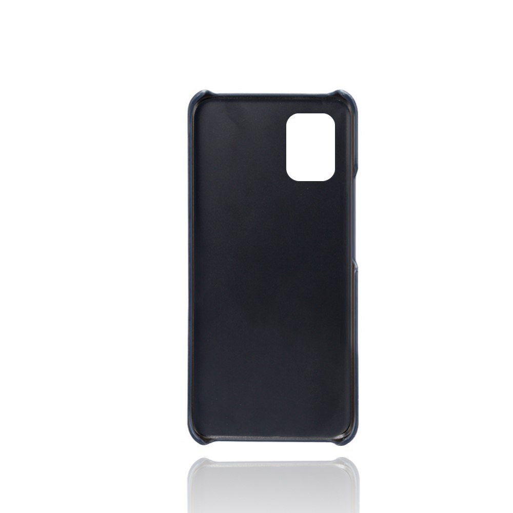 KSQ with Double Card Slots PU Leather Coated Hard PC Case for Xiaomi Mi 10 Lite 5G - Dark Blue-3
