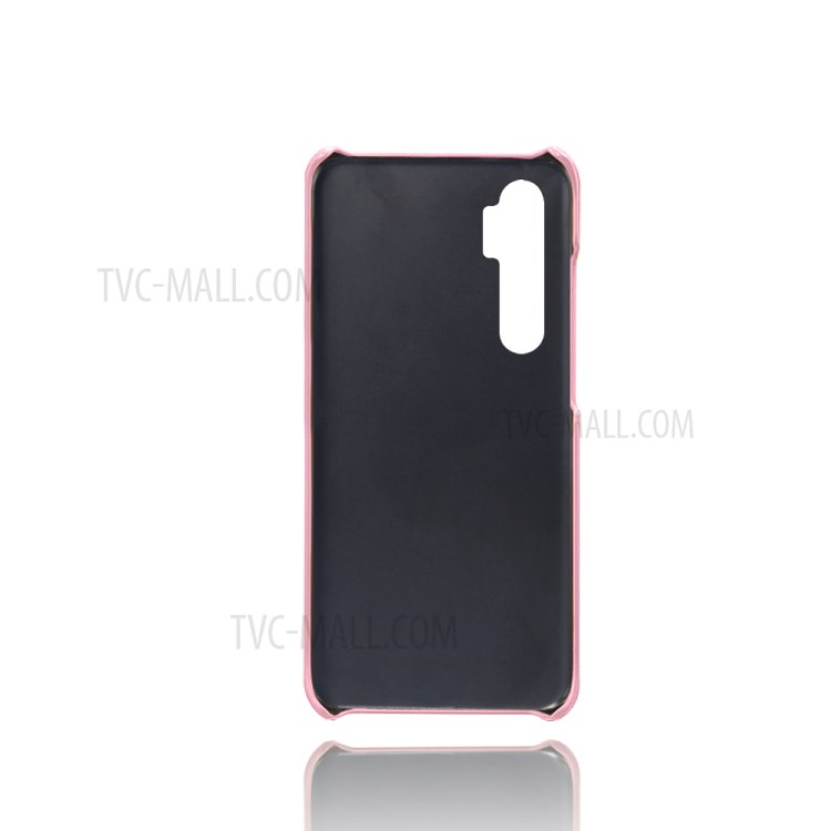 KSQ Double Card Slots PU Leather Coated PC Stylish Case for Xiaomi Mi Note 10 Lite - Rose Gold-3