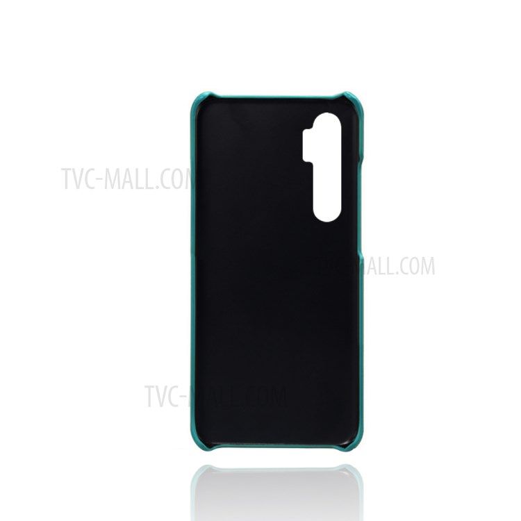 KSQ Double Card Slots PU Leather Coated PC Stylish Case for Xiaomi Mi Note 10 Lite - Cyan-3