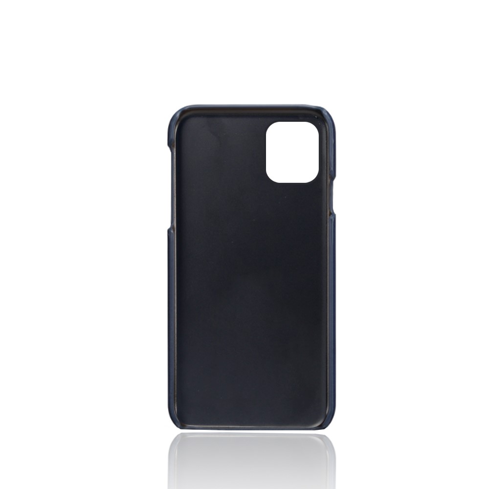 KSQ PU Leather Coated PC Shell with Double Card Slots for iPhone 12 Pro Max 6.7 inch - Dark Blue-3