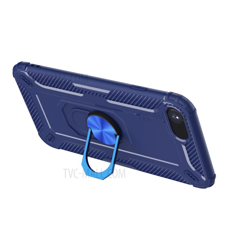 Kickstand Finger Ring TPU Case for iPhone 7/8/SE (2nd Generation) - Blue-4