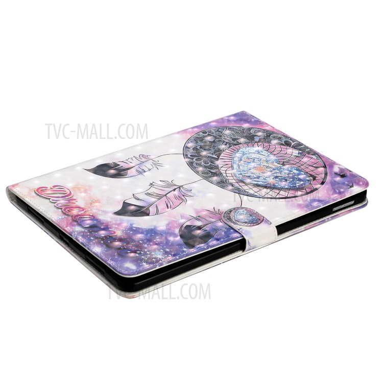 For iPad Pro 11-inch (2022) / (2021) / (2020) Light Spot Decor Pattern Printing Stand Leather Tablet Case - Dream Catcher-6