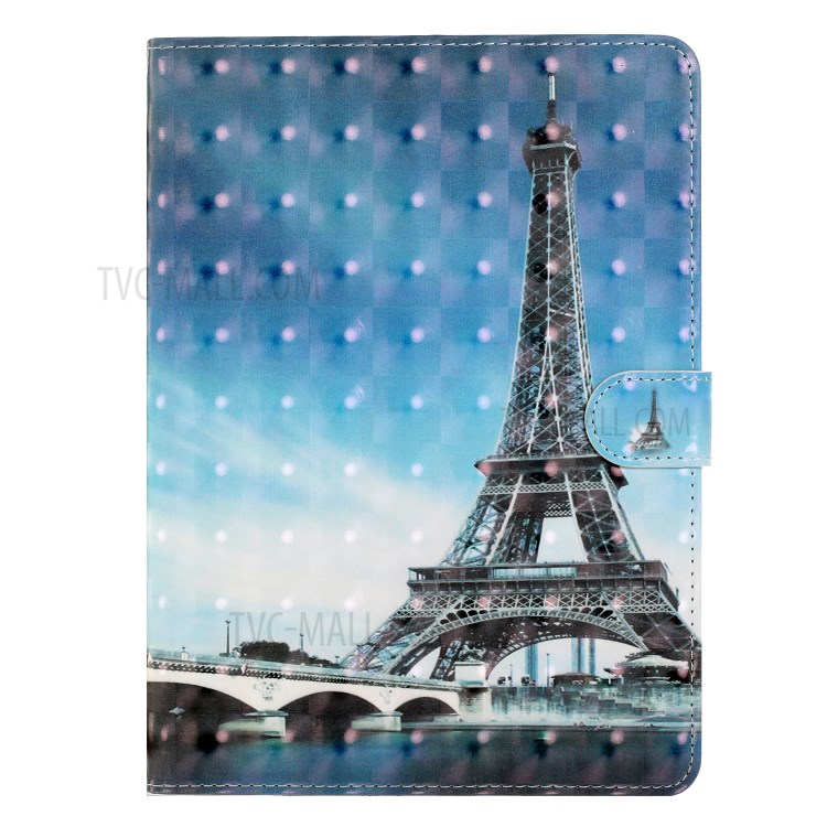 Light Spot Decor Pattern Printing Stand Leather Tablet Case for iPad Pro 11-inch (2020)/(2018) - Tower-2