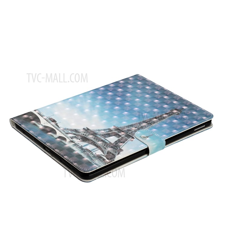 Light Spot Decor Pattern Printing Stand Leather Tablet Case for iPad Pro 11-inch (2020)/(2018) - Tower-6