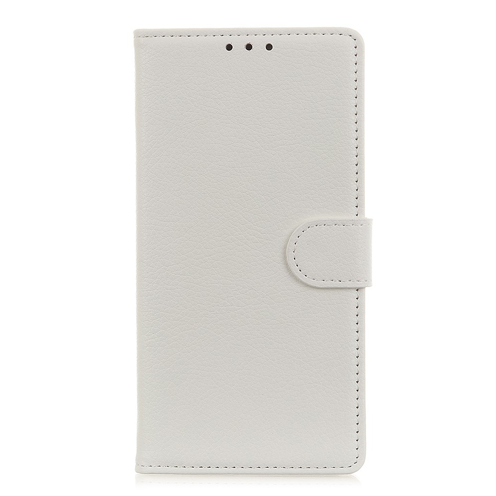 Litchi Skin Texture Wallet Leather Stand Protective Case for iPhone 12 Pro/12 Max 6.1 inch - White-4