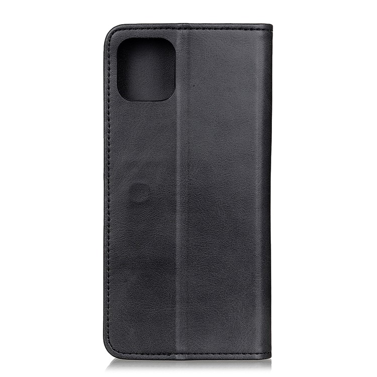 Auto-absorbed Split Leather Protection Case with Wallet for iPhone 12 Max/Pro 6.1 inch - Black-4