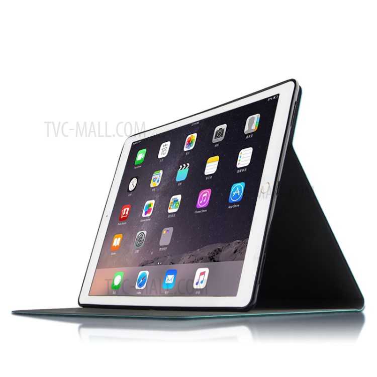 Ultra-thin Deer Pattern PU Leather + PC Tablet Protective Cover for iPad Pro 12.9-inch (2015)/iPad Pro 12.9 (2017) - Blue-2