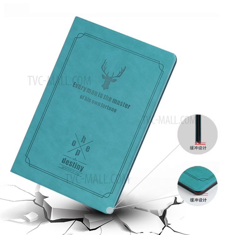 Ultra-thin Deer Pattern PU Leather + PC Tablet Protective Cover for iPad Pro 12.9-inch (2015)/iPad Pro 12.9 (2017) - Blue-5