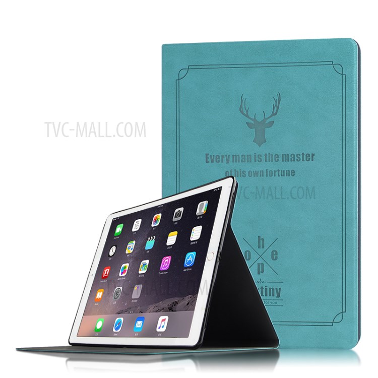 Ultra-thin Deer Pattern PU Leather + PC Tablet Protective Cover for iPad Pro 12.9-inch (2015)/iPad Pro 12.9 (2017) - Blue-7