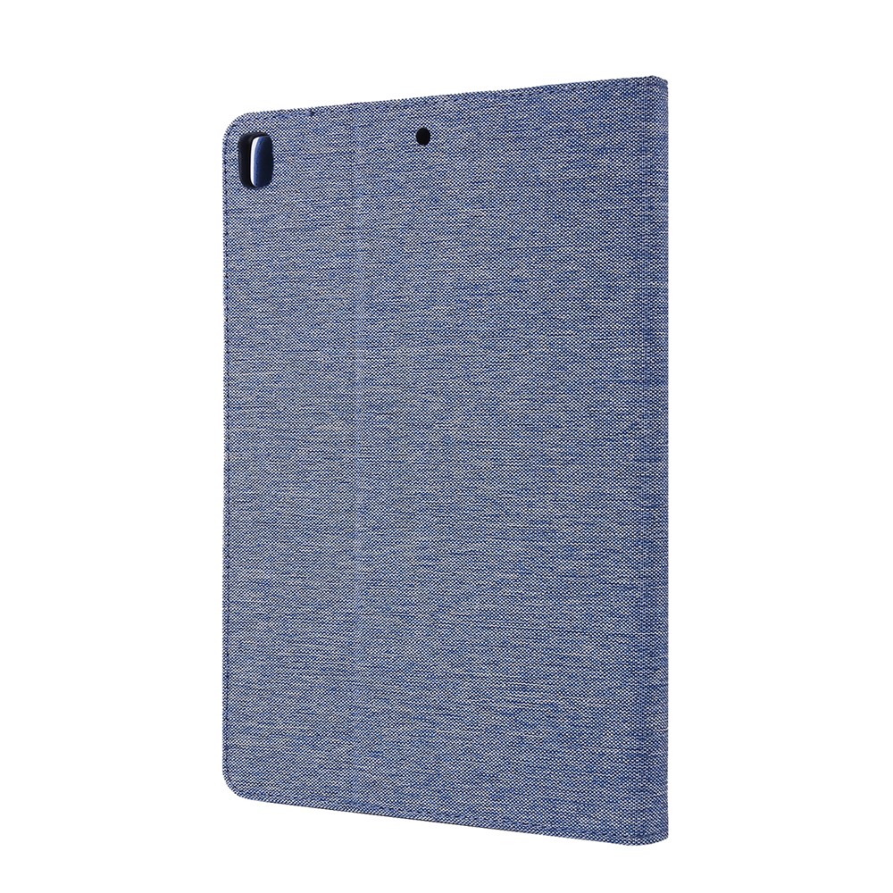 Cloth Texture Card Slots Stand Leather Protective Cover for iPad 9.7-inch (2018)/(2017) /iPad Air (2013)/Air 2 - Blue-7