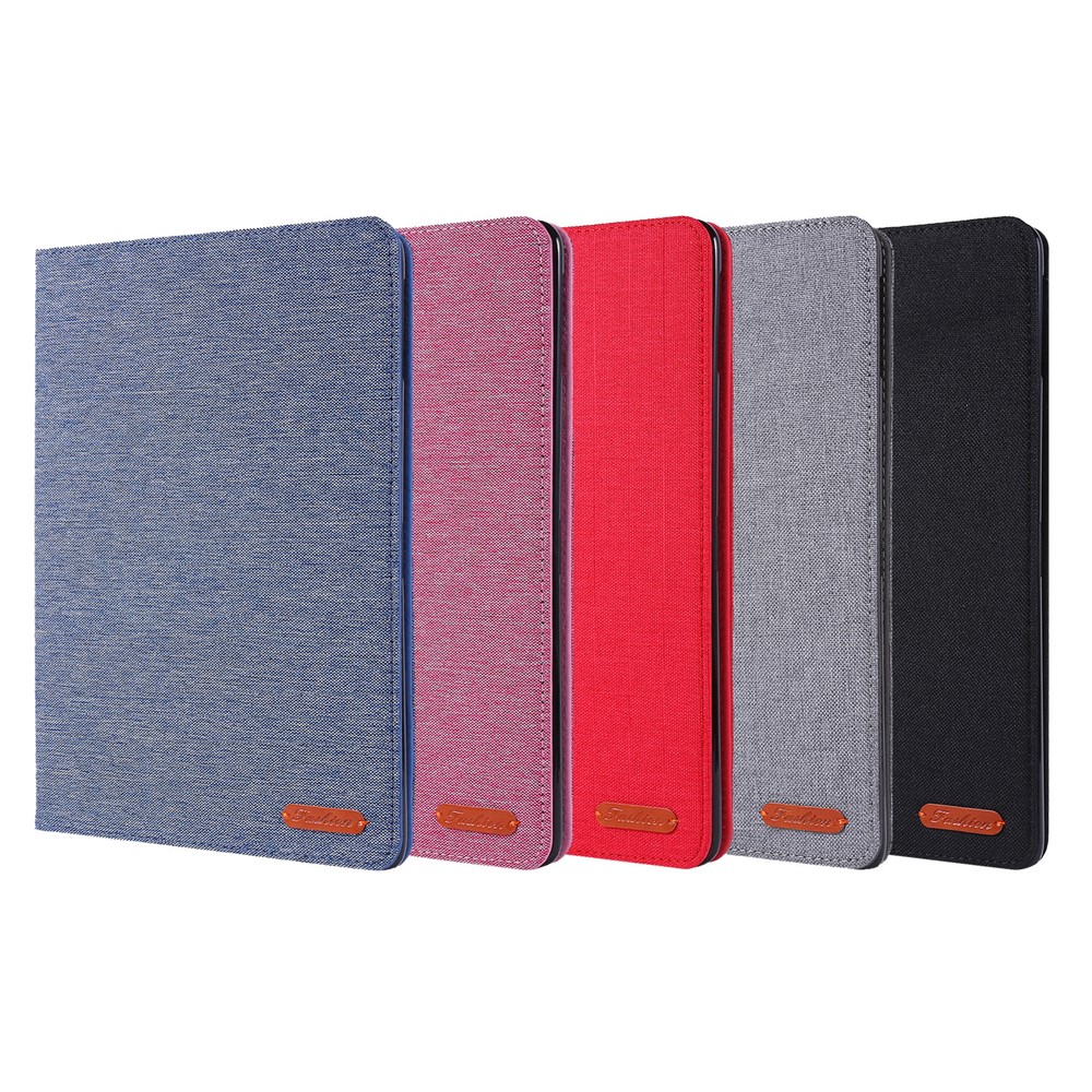 Cloth Texture Card Slots Stand Leather Protective Cover for iPad 9.7-inch (2018)/(2017) /iPad Air (2013)/Air 2 - Grey-6