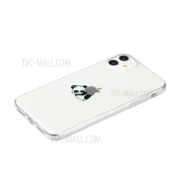 Шаблон Печать Мягкого ТП Мобильного Телефон Случае Для Apple Iphone 11 6,1 Дюйма - Лежа Панда-2