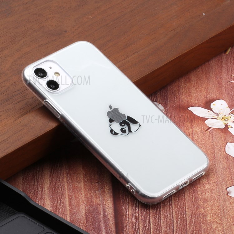 Шаблон Печать Мягкого ТП Мобильного Телефон Случае Для Apple Iphone 11 6,1 Дюйма - Лежа Панда-5