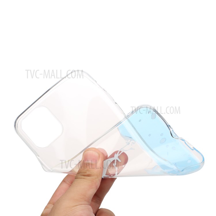 Impression Créative Modèle Clair Téléphone TPU Cas De Couverture Pour IPhone 11 Pro Max 6,5 Pouces - Dauphin-4