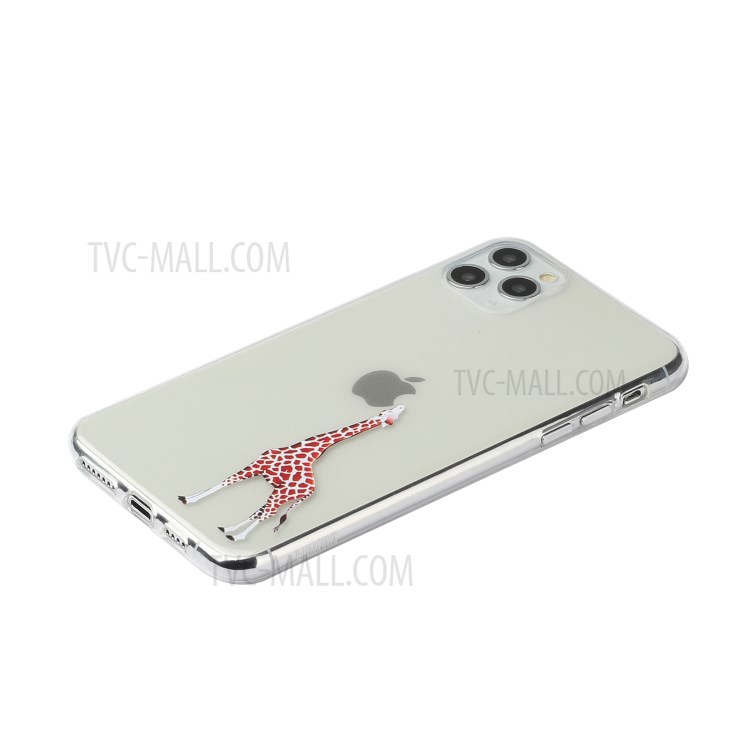 Creative Pattern Printing Clear TPU Phone Cover Case for iPhone 11 Pro Max 6.5 inch - Giraffe-2
