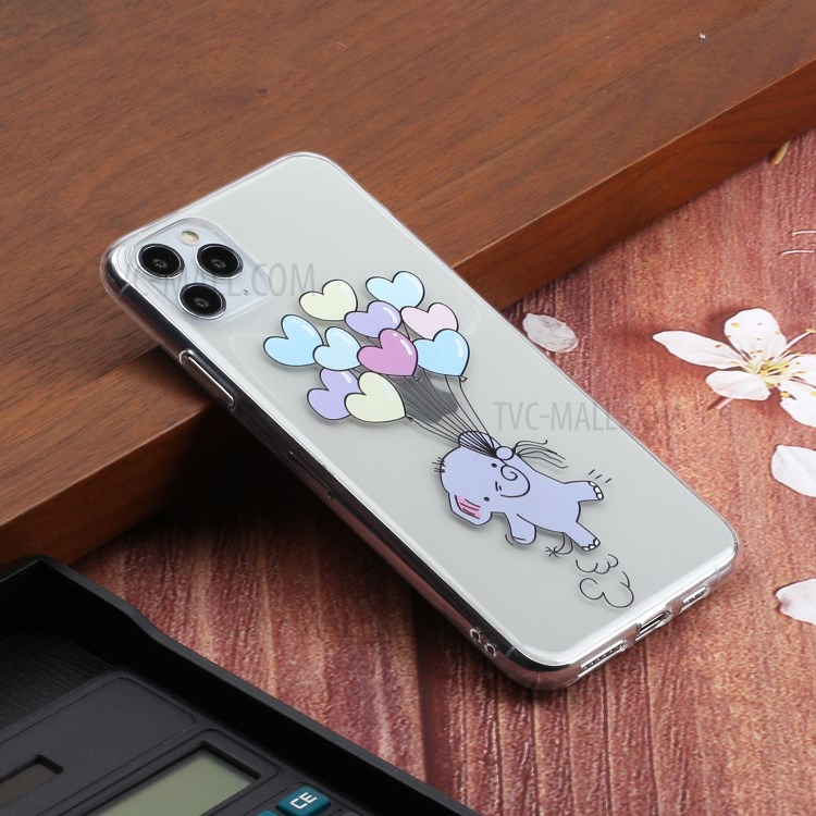 Creative Pattern Printing Clear TPU Phone Cover Case for iPhone 11 Pro Max 6.5 inch - Balloon-5