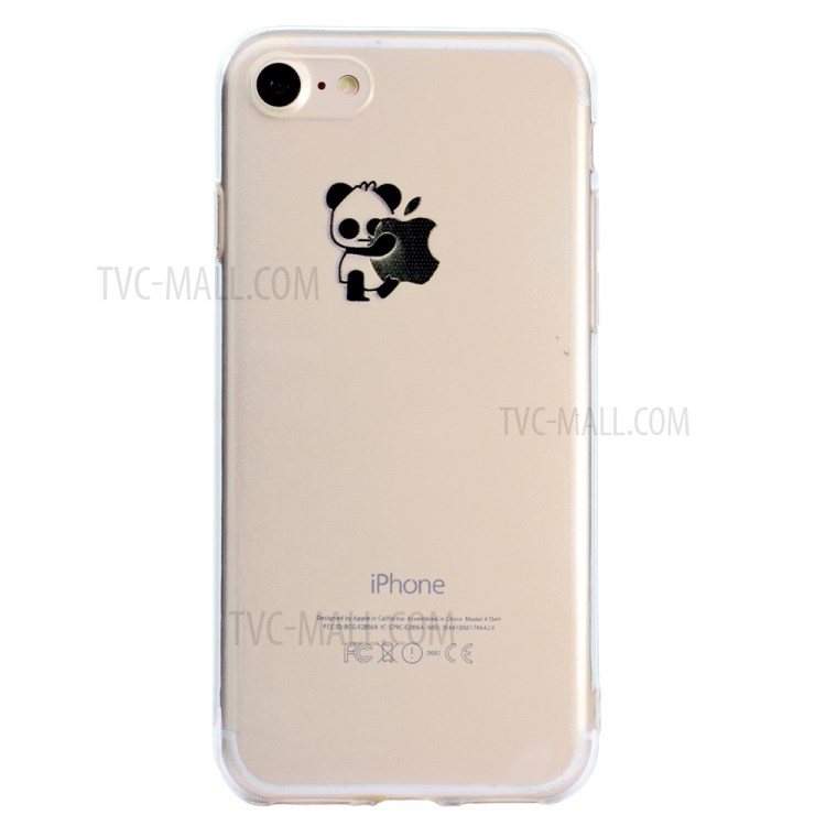 Pattern Printing Soft TPU Cell Phone Cover for iPhone SE (2nd Generation)/8/7 - Sitting Panda-2
