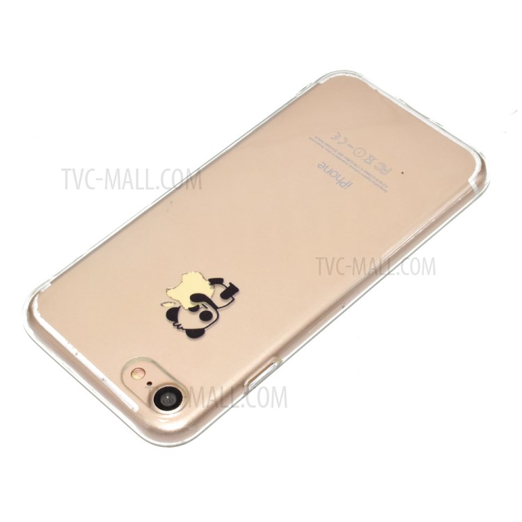 Pattern Printing Soft TPU Cell Phone Cover for iPhone SE (2nd Generation)/8/7 - Sitting Panda-4