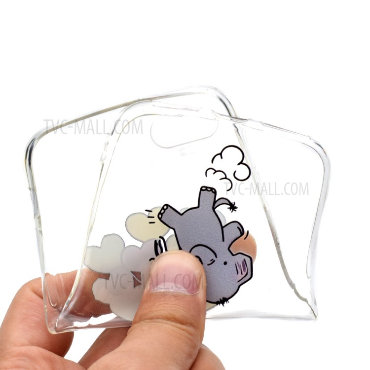 Pattern Printing Clear TPU Phone Case for iPhone 8 Plus/7 Plus 5.5 inch - Balloon-5