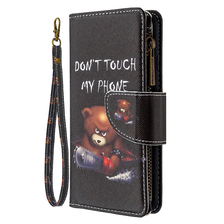 BF03 Pattern Printing Zipper Wallet Leather Protective Case for iPhone 6/6s 4.7-inch - Fierce Bear-2