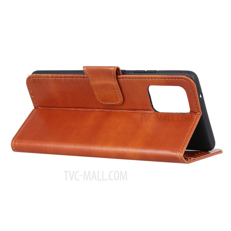 Crazy Horse Leather Unique Cover for iPhone 12 Max/12 Pro 6.1 inch - Brown-3