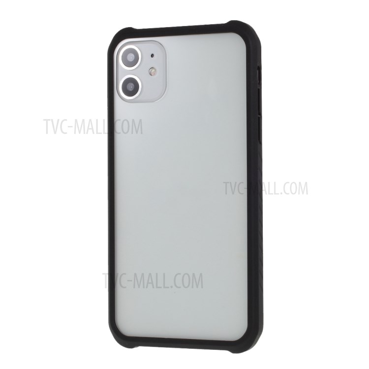 DIVI Tempered Glass + TPU Hybrid Case for iPhone 11 6.1 inch - Black-2
